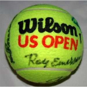  LENDL~McENROE~+4 SIGNED OVERSIZE TENNIS BALL ~PSA DNA 