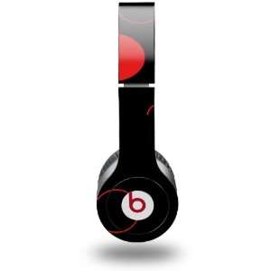 Lots of Dots Red on Black Decal Style Skin (fits genuine Beats Solo HD 