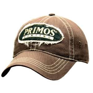  Primos Hunting Brown Primos Logo Frayed Ball Cap Sports 