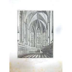 1810 LICHFIELD CATHEDRAL CHURCH LADY CHAPEL RADCLYFFE 