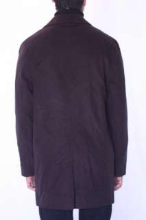 NWT Toscano Brown Wool Cashmere Angora Blend Button Down Classic 