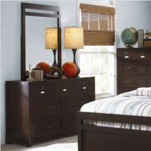  Coopers Creek Youth Bedroom Double Dresser and Mirror Set 