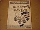 kubota b2710 tractor owners maintenance manual expedited shipping 