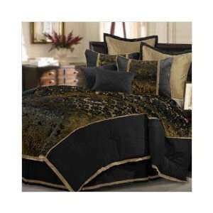  Venzato Black Full Comforter Set: Home & Kitchen