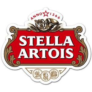 Stella Artois Beer Label Car Bumper Sticker Decal 4.5x4 