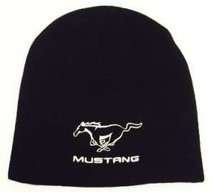 FORD MUSTANG BLACK BEANIE SKI HAT CAP TOQUE NEW! LOOK!  