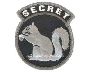   OPS MILITARY MORALE MILSPEC MONKEY TOP SECRET SQUIRREL SWAT PATCH NEW