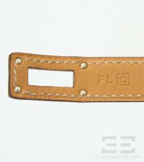 Hermes Taupe Leather & Palladium Turn Lock Wrap Bracelet, In Box 