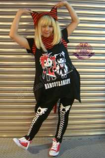 Hyper Punk Lolita Thigh Hi LaceUp Corset Bow Leggings W  