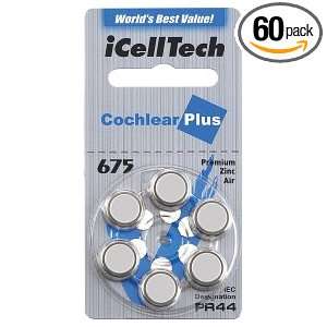  iCell Tech Size 675 Cochlear Implant (60 batteries 