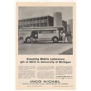  1959 University of Michigan Automotive Lab Bus Inco Print 