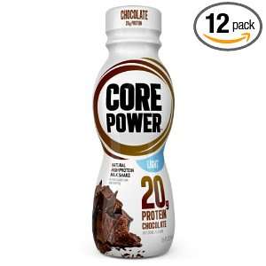Core Power Natural High Protein Milk Shake, Chocolate Light, 11.5 