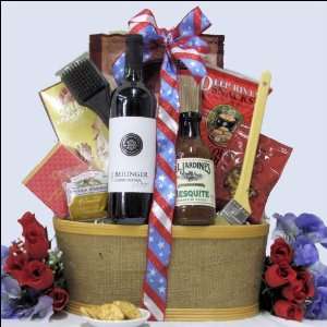  Beringer Cabernet Sauvignon Summer BBQ Themed Gift Basket 