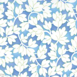 Moda Me My Sister Happy Floral Leaf Mosaic Balmy Blue  