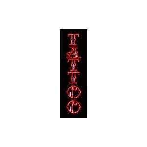  Vertical TATTOO LED Animated Shop Sign 