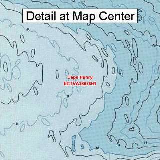  USGS Topographic Quadrangle Map   Cape Henry, Virginia 
