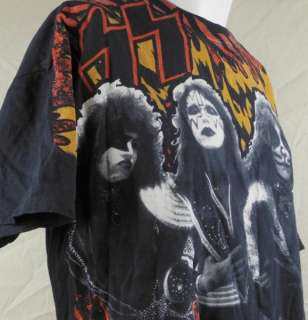 Kiss Gene Simmons Paul Stanley Ace Frehley Peter Criss Mens T shirt XL 