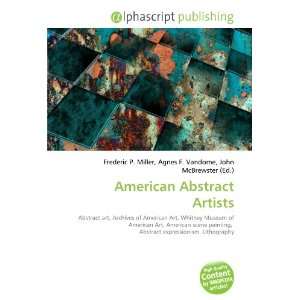  American Abstract Artists (9786133808188) Books