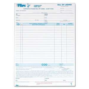 TOPS Products   TOPS   Snap Off Bill of Lading,16 Line, 8 1/2 x 11, 4 