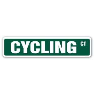   Street Sign biker bike bicycle rider racing bmx: Patio, Lawn & Garden
