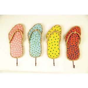  Set of Four Painted Flip flop Hooks