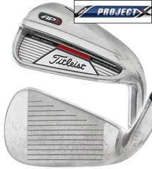 TITLEIST AP1 IRONS 4 PW PRECISION PROJECT X 5.5 STEEL STIFF  