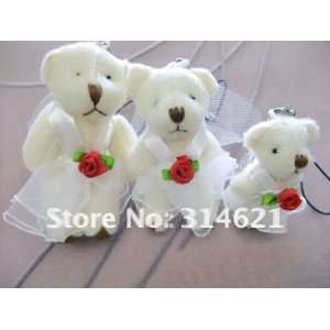    6cm marriage gauze bear 100pcs/lot tinny bear teddy bear 