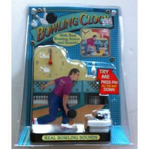  Bowling Clock with Real Bowling Sounds and Action 