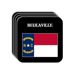 US State Flag   BEULAVILLE, North Carolina (NC) Set of 4 Mini Mousepad 