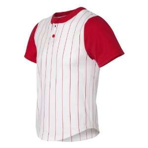Badger Youth Pinstripe Placket Jersey 