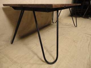 Vintage Modern Marble Top Coffee Table w/ Iron Base (02549)n  