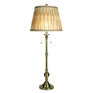  Bexhill Brass Finish Tall Buffet Table Lamp