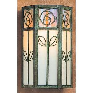   Stained Glass / Tiffany 1 Light Outdoor Wall Sc Patio, Lawn & Garden