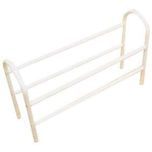  H & L Russell 2 Tier Metal Expanding Shoe Rack Kitchen 
