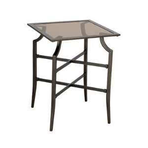  Living Accents St. Charles Glass Top Balcony Table: Home 