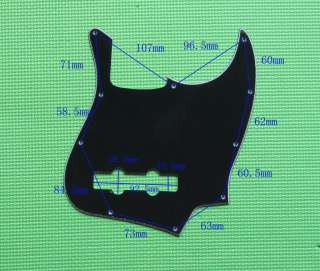 Jazz Bass Pickguard J Bass Scratch Plate 3 Ply Black   