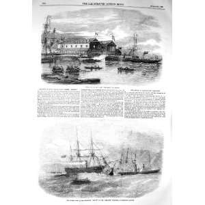  1856 LAUNCH SHIP GUN BOAT HARDY BRISTOL VIRTUE RESOLUTE 