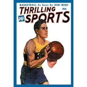  Thrilling Sports Basketball 16X24 Canvas