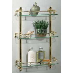  16.5w 3 tier Wall Shelf W / Gallery Rail