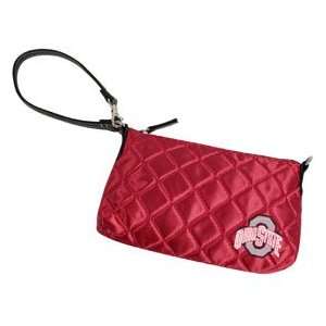  Ohio State Buckeyes Quilted Wristlet Purse: Sports 