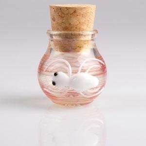 Glass Pyrex Stash Jar ~ Spider Critter ~ With Cork Top 