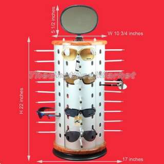   thick  legs 4 sides display surfaces Item include display only Self