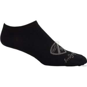  All City No Show Wool Sock Black Small/MD: Sports 