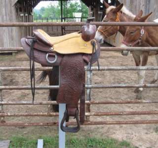 would guess this saddle to be in the neighborhood of 20 to 30 years 