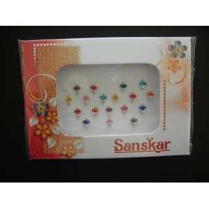  (Beauty Spot) Beautiful Bindi with Colored Stones (Free 