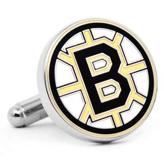 NHL Boston Bruins Hockey CUFFLINKS Authentic Officially Licensed PD 
