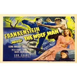  Frankenstein Meets the Wolfman 11x17 Master Print 