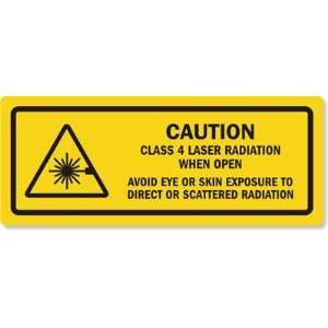 CLASS 4 LASER RADIATION WHEN OPEN AVOID EYE OR SKIN EXPOSURE TO DIRECT 