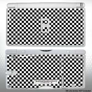  Nintendo DS lite white/black checker GEL skin m4545 