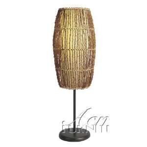  Table Lamp with Bamboo Design in Natural Finish: Home 